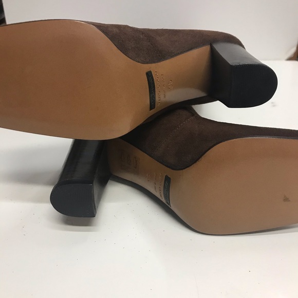 Dolce and Gabbana brown suede knee hi boot w/ stud - Picture 3 of 5